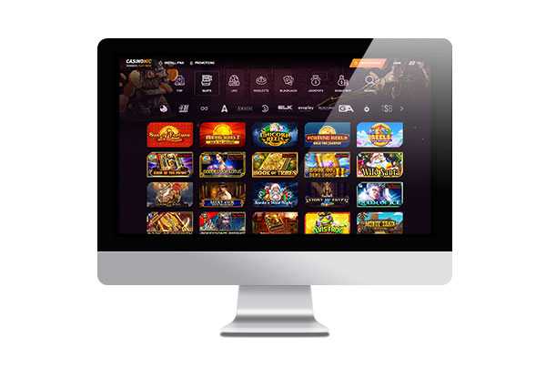 Casinonic bitcoin casino lobby